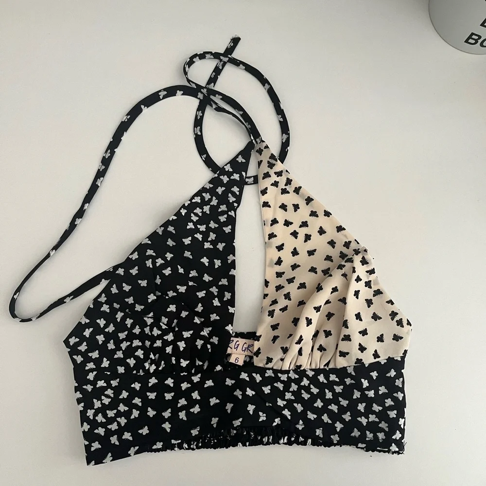 Verge Girl Butterfly Halter Top - Picture 2 of 4